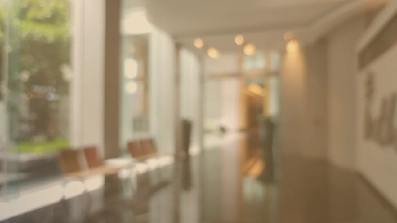Modern clinic lobby and patient waiting area at Urology Practice